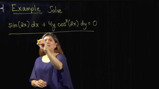 Professional writing equations on a classroom board.