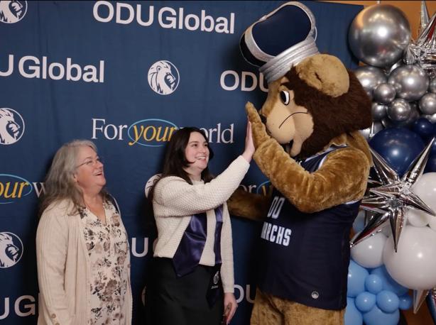Taylor Ripley ’25 turned past coursework into progress, completing ODU's online leadership program while working full time.