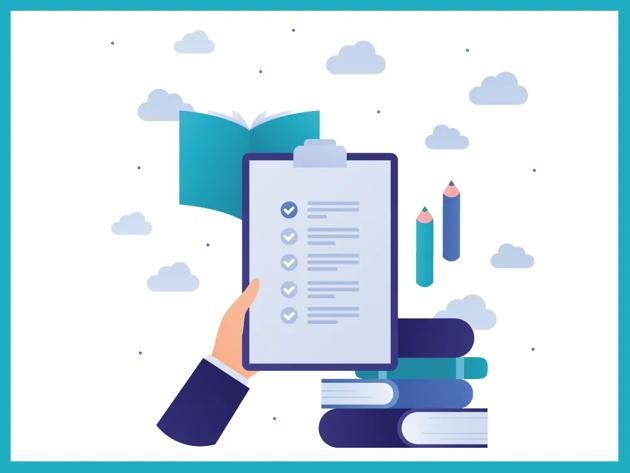 Illustration of a checklist on a clipboard