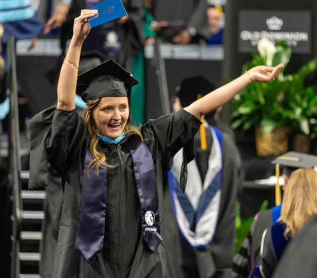 More than 700 online students are scheduled to graduate in ODU's 2024 Fall Commencement ceremony.