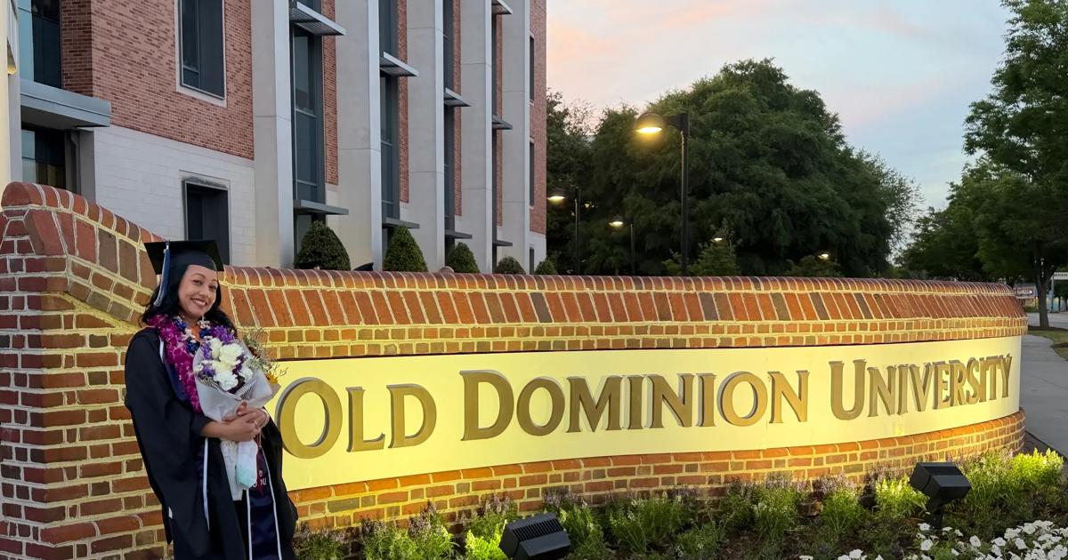 Nita Shahi, ODU MSN-FNP graduate and incoming DNP student, has spent her nursing career working full-time night shifts while advancing her education, with plans to serve diverse communities across Virginia as a family nurse practitioner. 