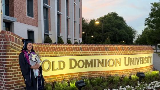 Nita Shahi, ODU MSN-FNP graduate and incoming DNP student, has spent her nursing career working full-time night shifts while advancing her education, with plans to serve diverse communities across Virginia as a family nurse practitioner. 