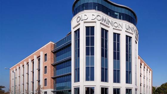 Photo of the campus building that houses the Darden College of Education &amp; Professional Studies at Old Dominion University.